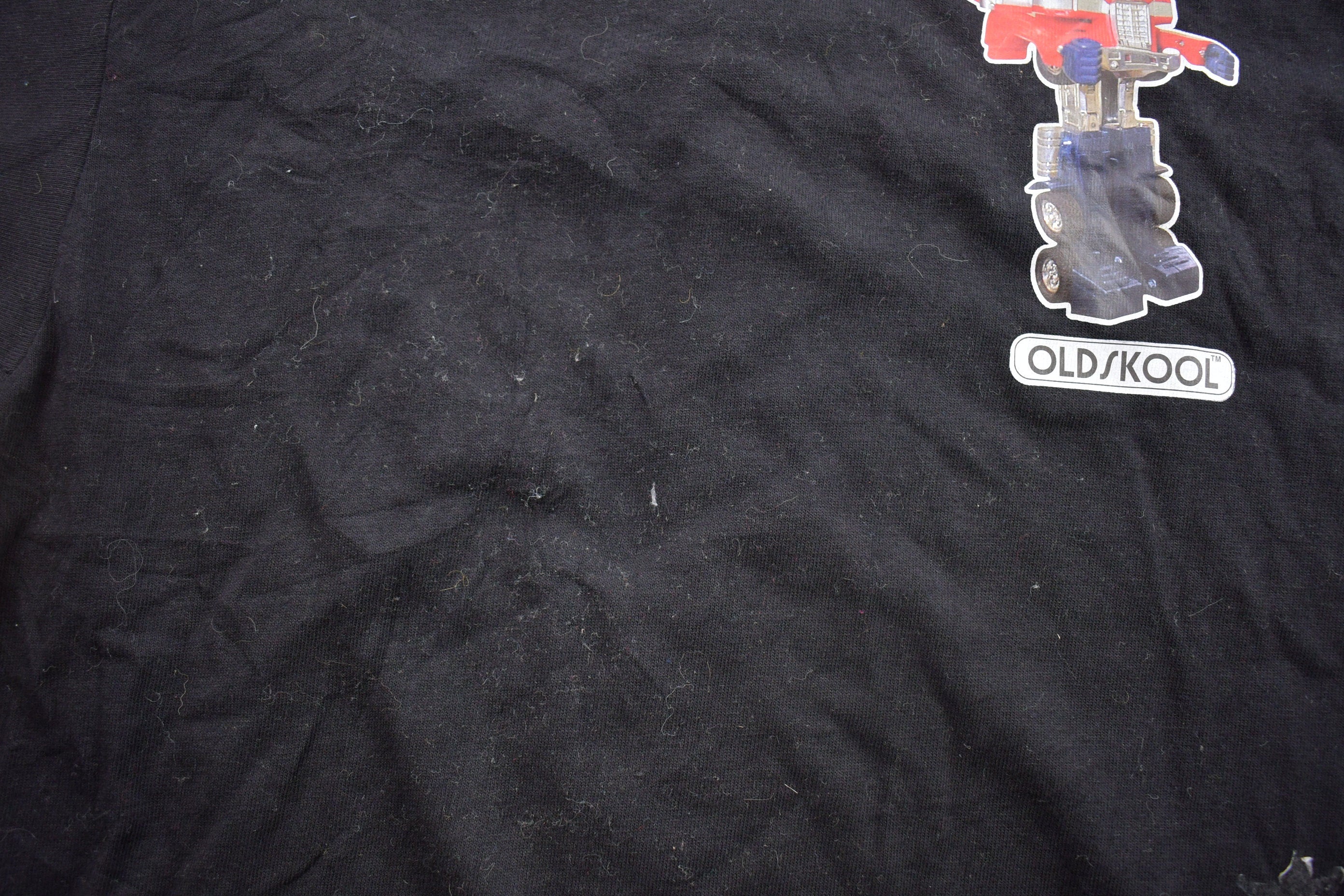 Vintage 1990s Old Skool Transformer Action Figure Graphic T-Shirt