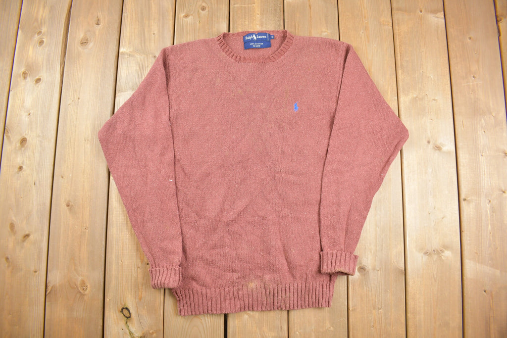Vintage 1980s Ralph Lauren Knitted Crewneck Sweater