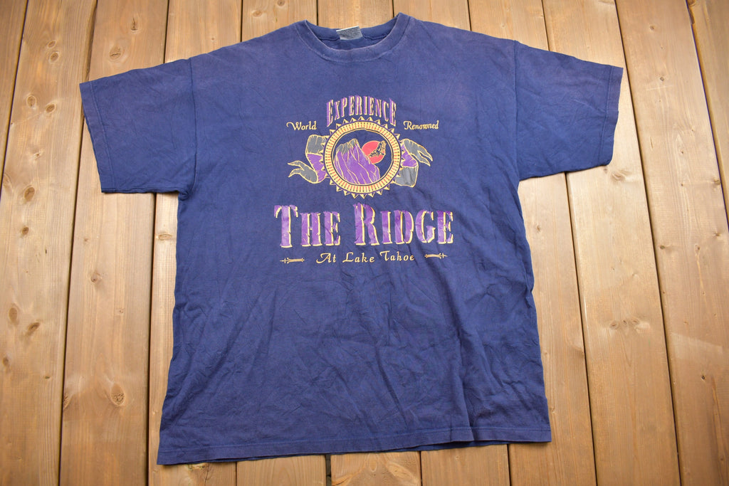 Vintage 1990s Lake Tahoe Ridge Souvenir T Shirt