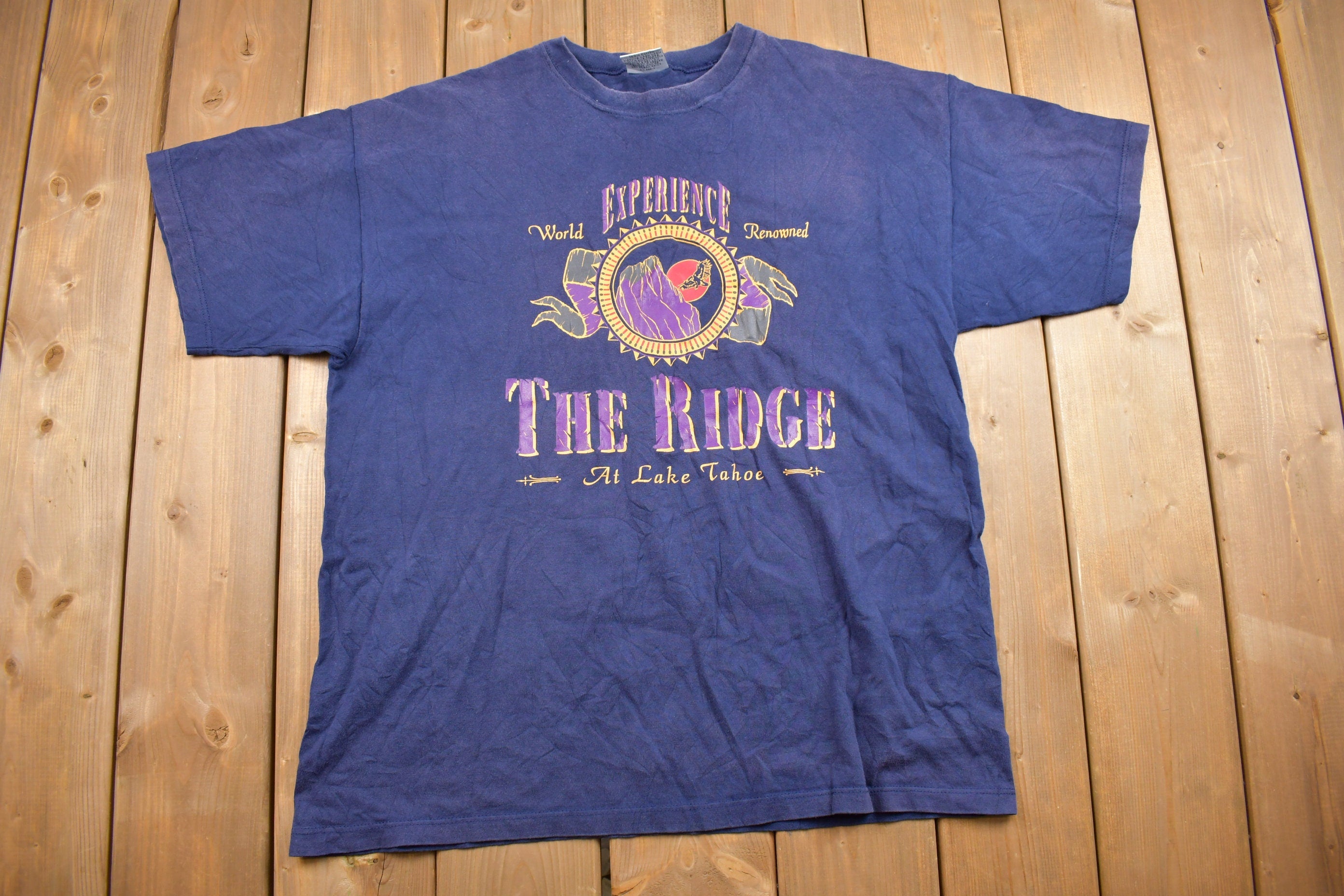 Vintage 1990s Lake Tahoe Ridge Souvenir T Shirt