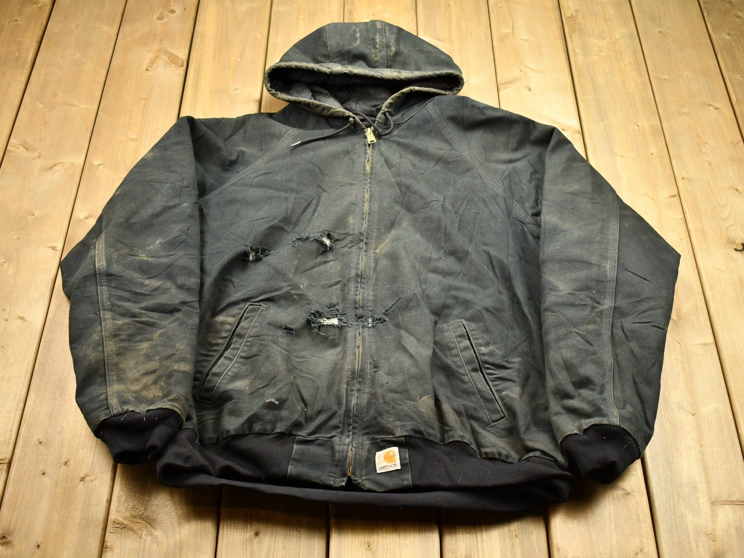 Vintage 1990s Carhartt Hooded Jacket