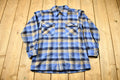 Vintage 1970s Pendleton Plaid Button Up Board Shirt