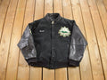 Vintage 1990s Stars Hockey Leather Letterman Varsity Jacket