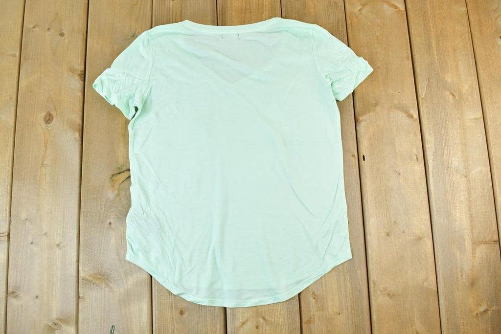 Y2k Earnest Sewn NY Cropped T-Shirt / Vigoss Grunge Skull Print / Contrast Stitch / Internet Famous Clothing / Over Dyed