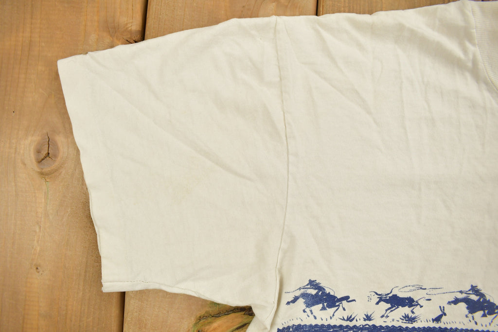 Vintage 1990s Sam & Sally Western Horse Themed Souvenir T Shirt