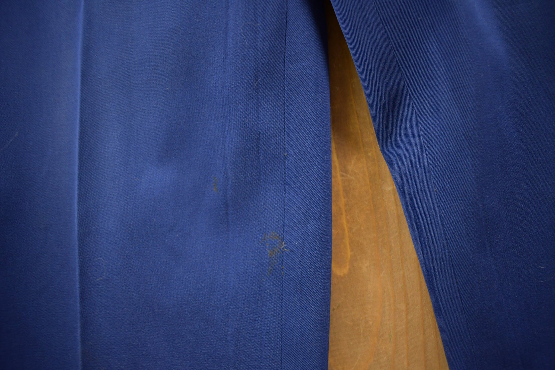 Vintage 1969 Man's Wool Gabardine Blue Type II Class 7 Military Pants Size 38 x 22