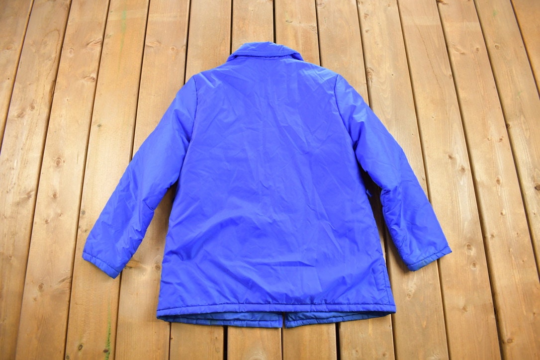 Vintage 1980s Calliano Puffer Jacket / Blue Winter Coat / 80s Puffer Jacket / Winter / Streetwear / Ski Jacket