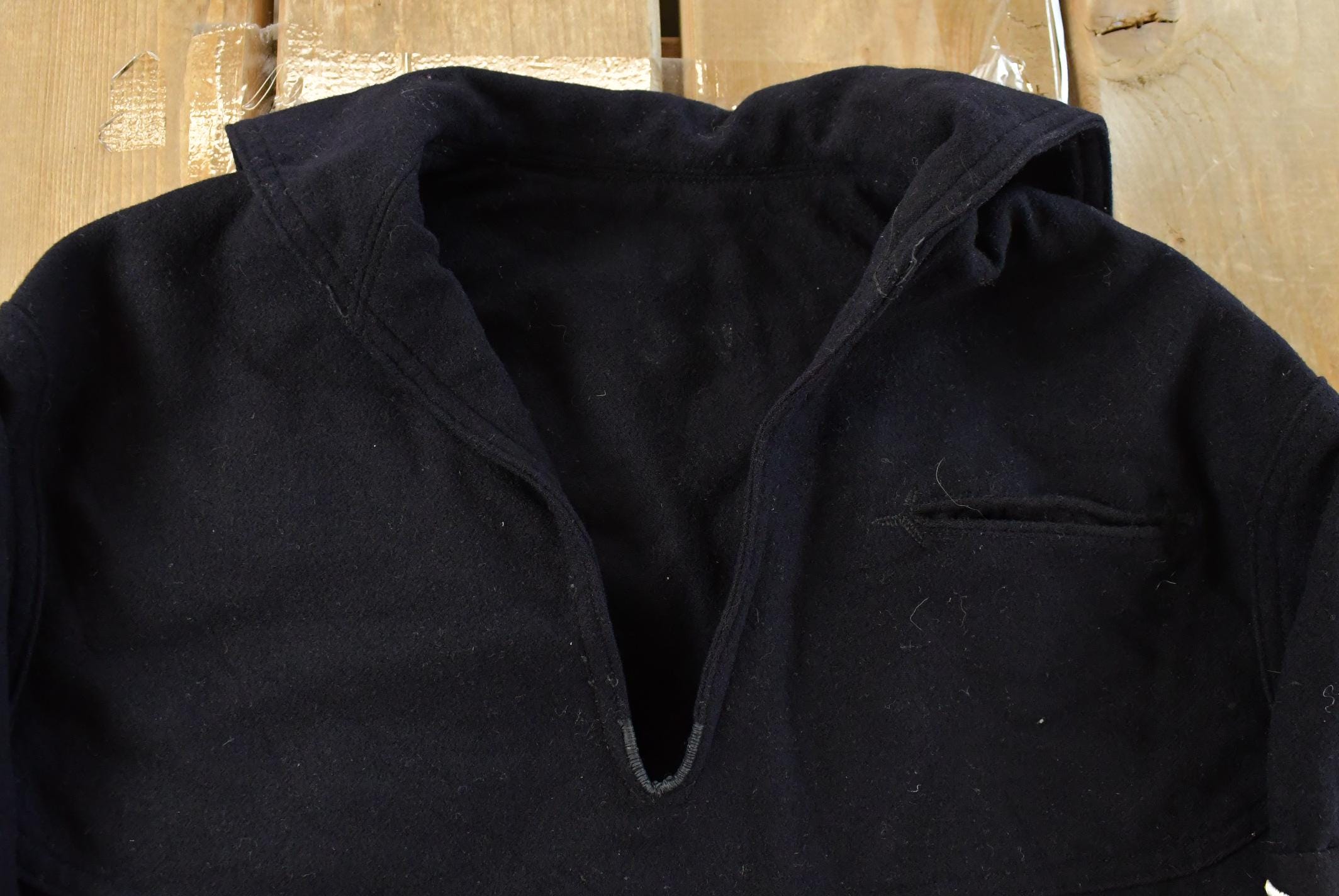 Vintage 1960s Naval Clothing Factory Wool Sailor Uniform Pullover Men's Small