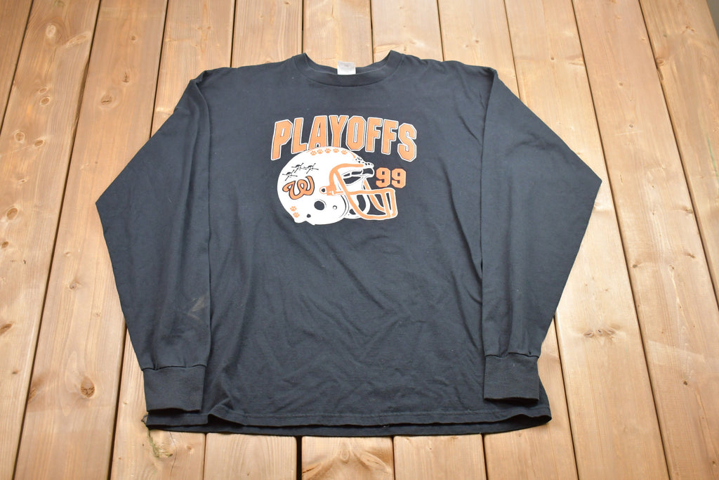 Vintage 1990s Washington University Playoff Football Long Sleeve Shirt
