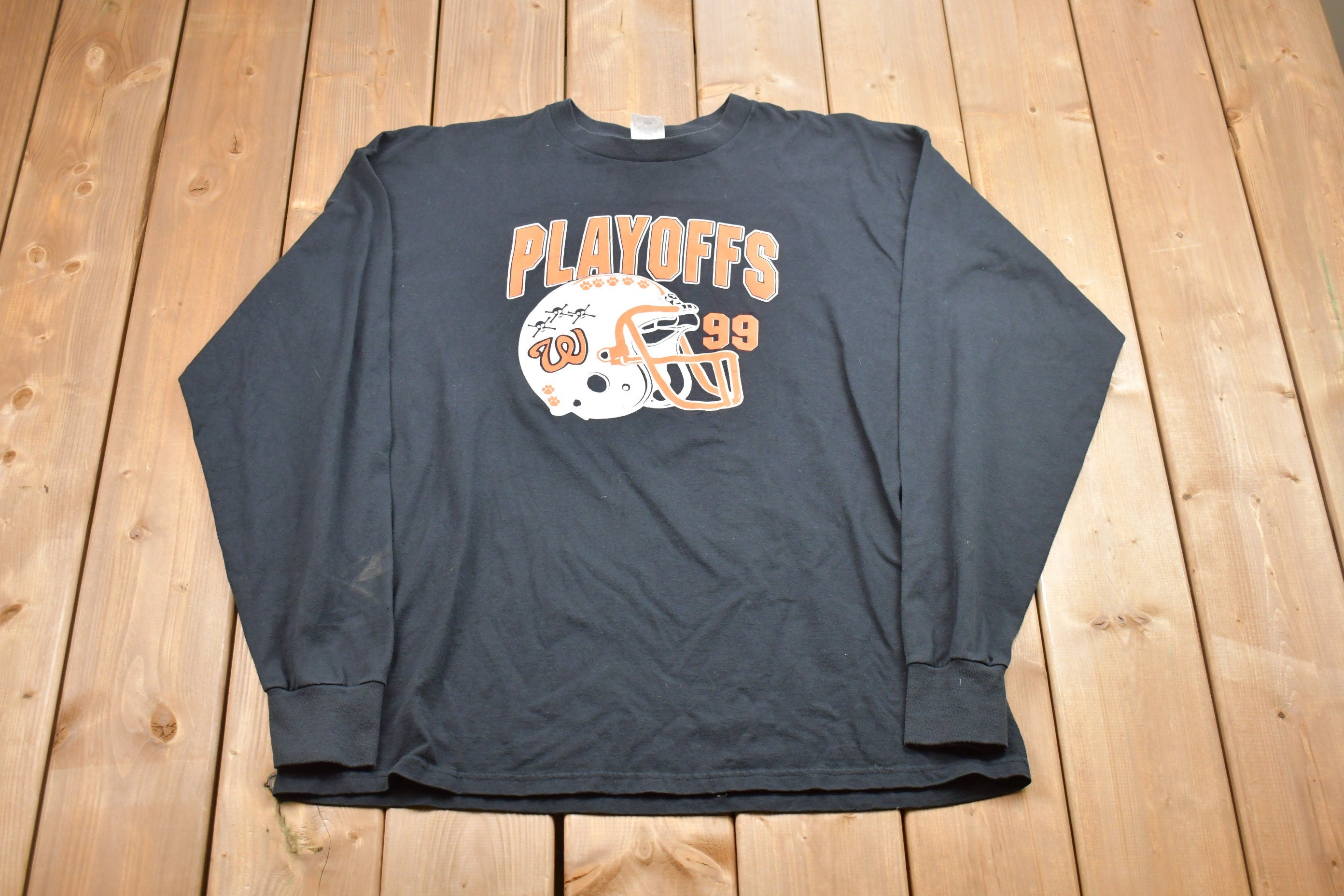 Vintage 1990s Washington University Playoff Football Long Sleeve Shirt