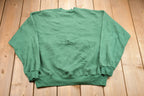 Vintage 1990s Wisconsin Plaid Embroidered Crewneck Sweatshirt