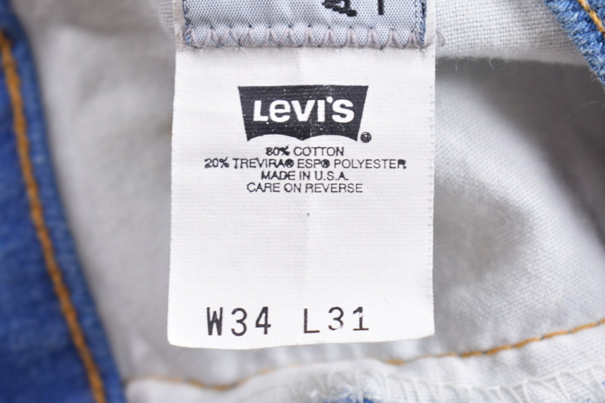 Vintage 1980s Levi's Brown Tab Action Jeans Denim Jeans Size 32 x 31