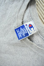 Vintage 1990s Champion Mini Logo Grey Crewneck Sweatshirt