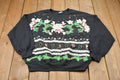 Vintage 1990s Wreath Christmas Sweatshirt
