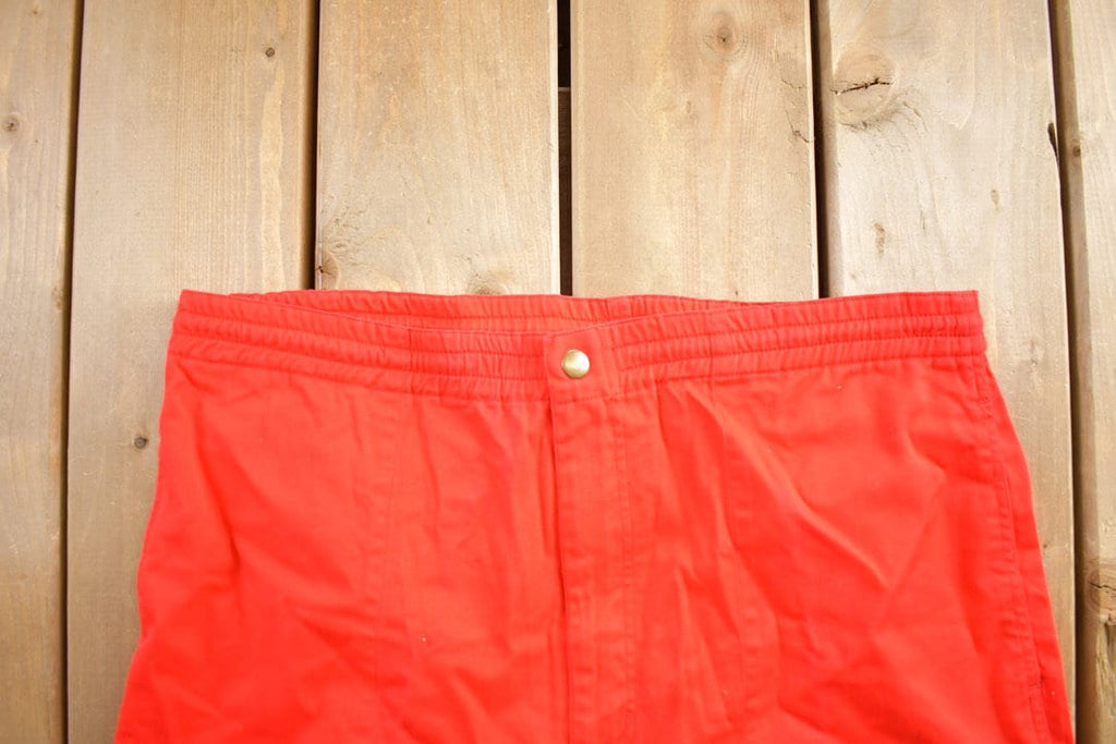 Vintage 1990s Red Draw String Pants Size 34x28
