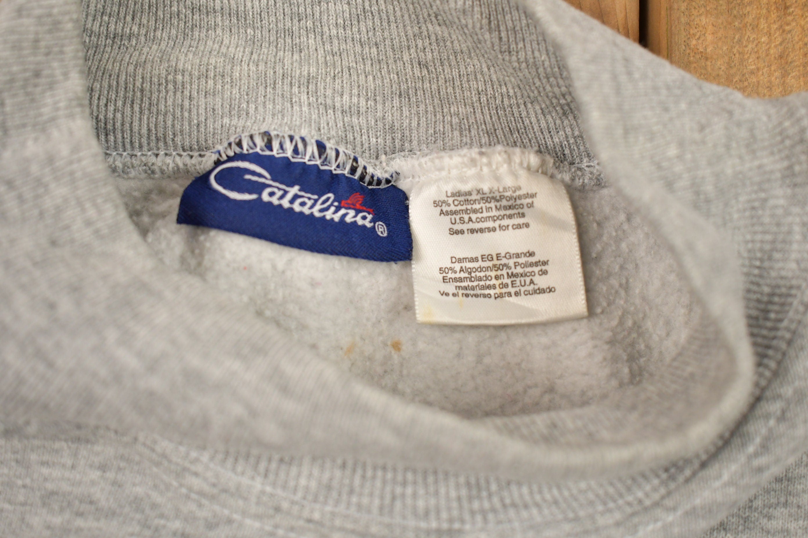 Vintage 1990s Basic Grey Crewneck Sweatshirt