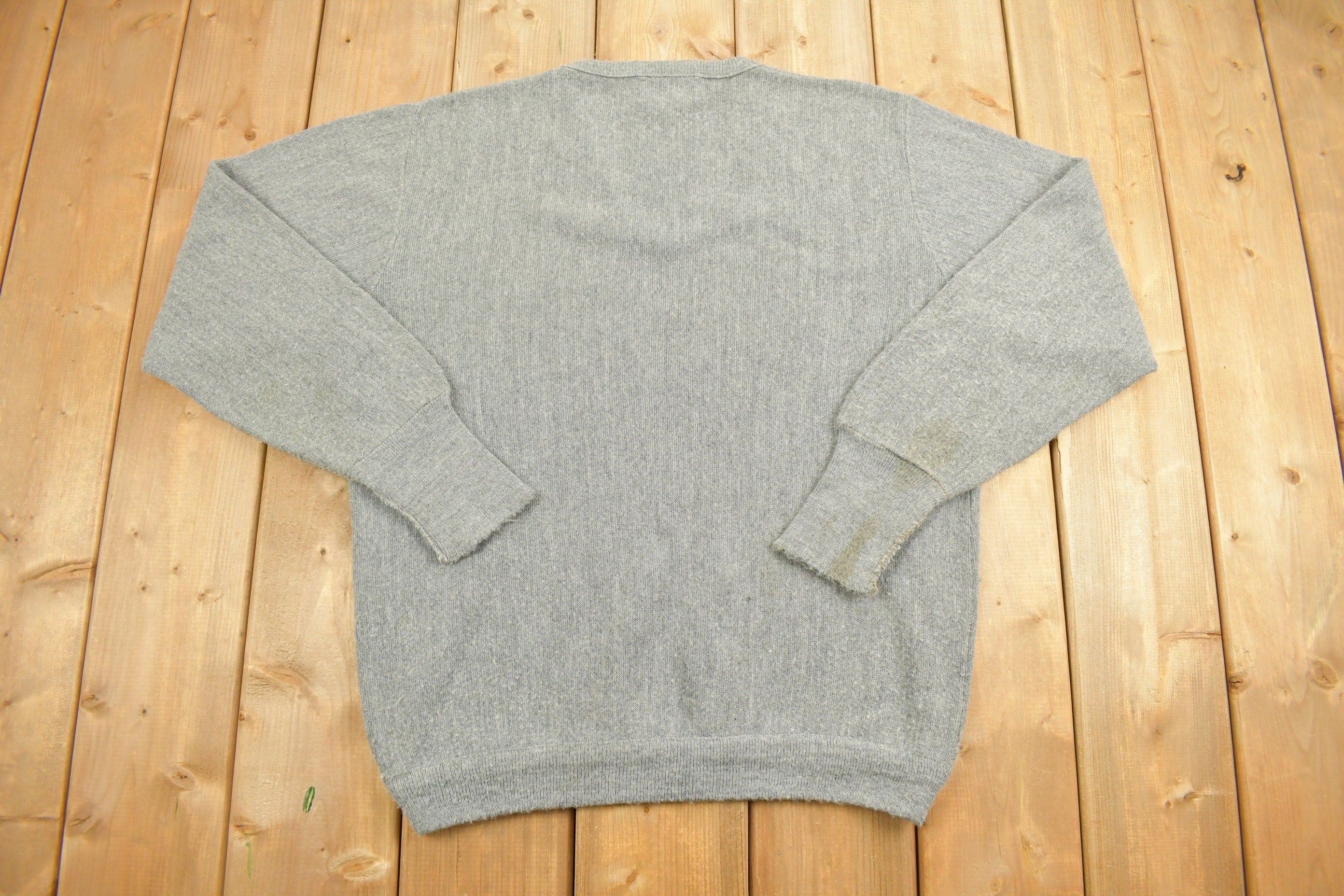 Vintage 1990s The Fox JC Penney Knit V-Neck Sweater
