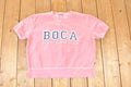 Vintage 1990s Boca Authentic Cropped Crewneck Sweatshirt Women's XL Cropped