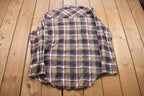Vintage 1990s Fly Cattleman Plaid Button Up Shirt