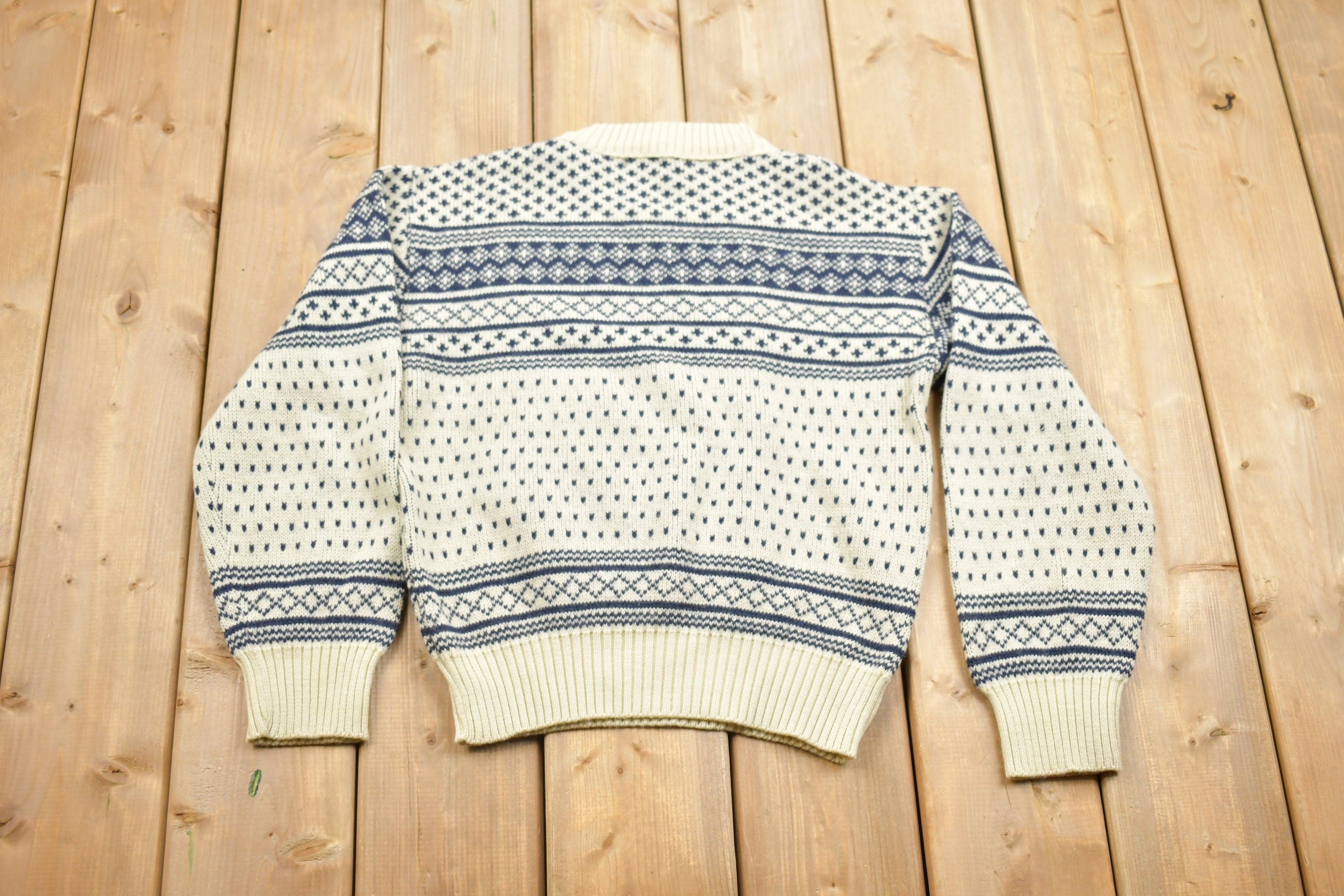 Vintage 1980s Bar Harbor Knitted Crewneck Sweater