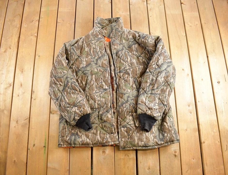 Vintage 1990s Realtree Reversible Puffer Hunting Jacket