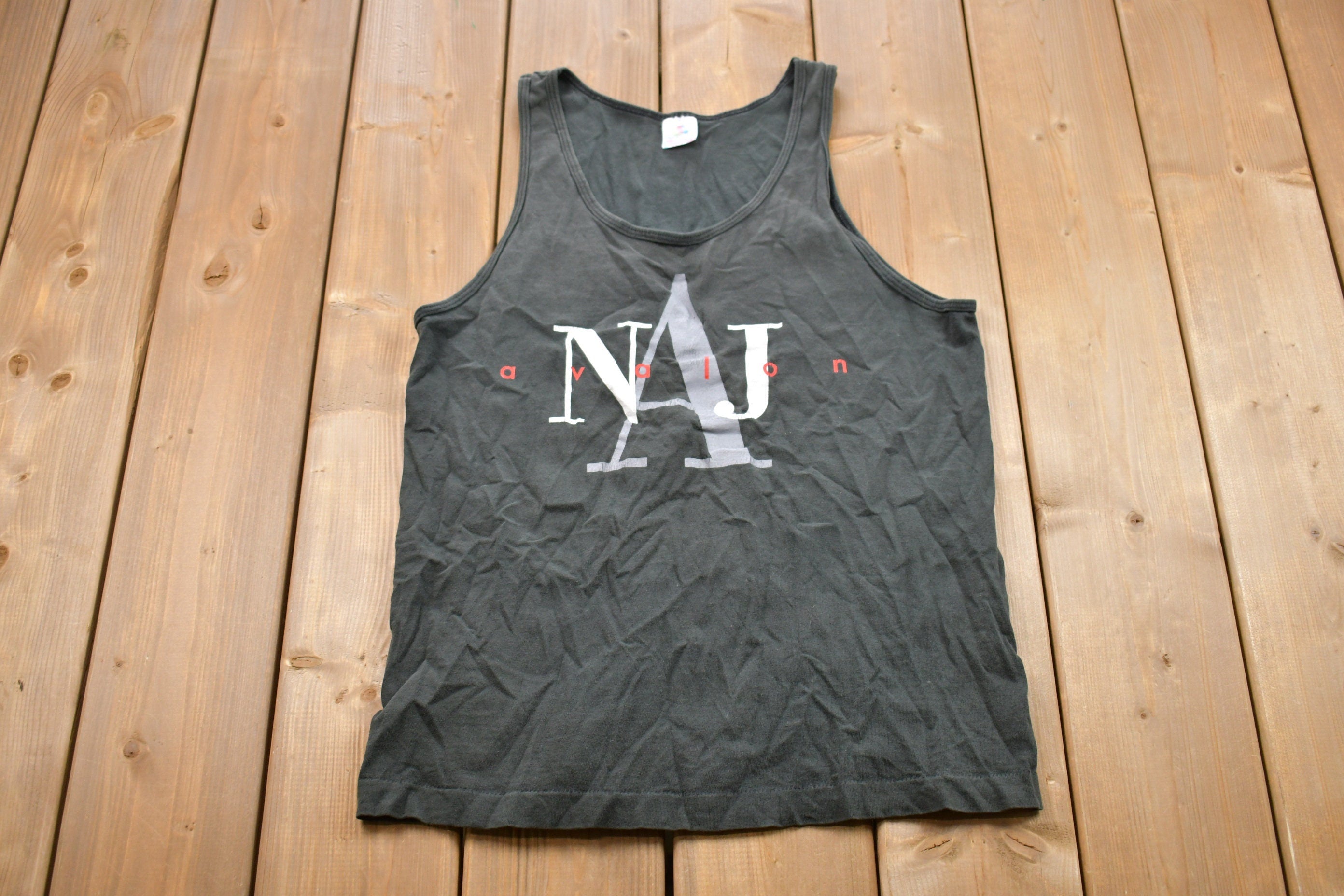 Vintage 1990s Avalon New Jersey Graphic Tank Top