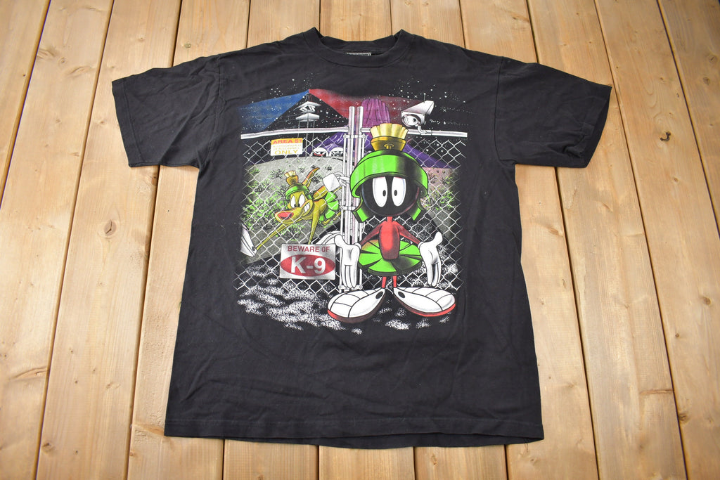 Vintage 1998 Marvin The Martian Looney Tunes Cartoon Graphic T-Shirt Made In USA