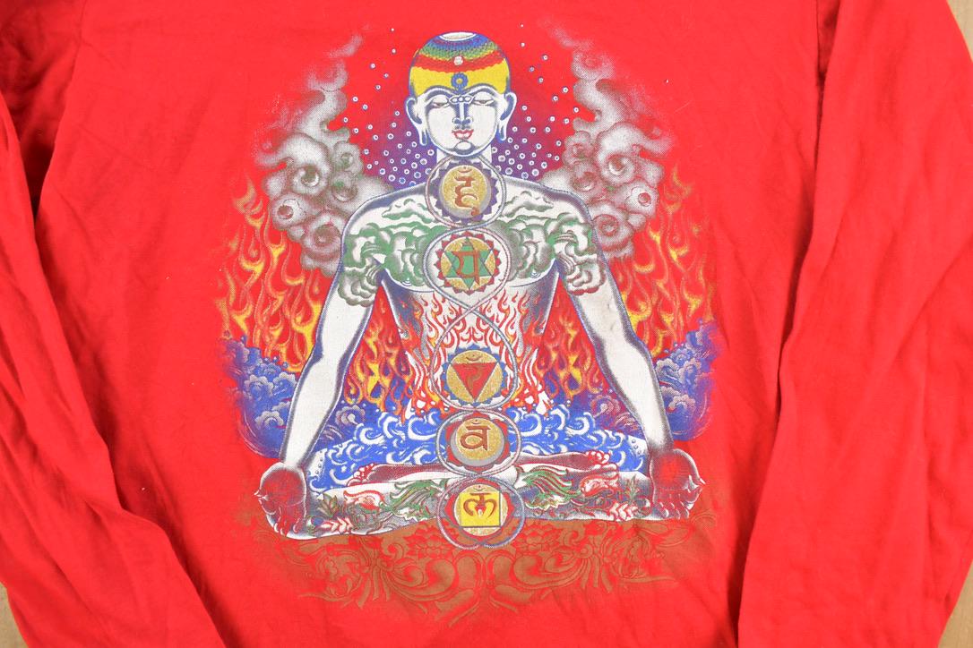 Vintage 1990s Unique Tag Tattoo Shop Graphic Long Sleeve T-Shirt  Vintage T Shirt  Streetwear  Graphic Tee  Single Stitch