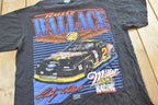Vintage 1990s Nascar Rusty Wallace Miller Genuine Draft Racing T-Shirt Men's L / Car Tee / 90s Shirt