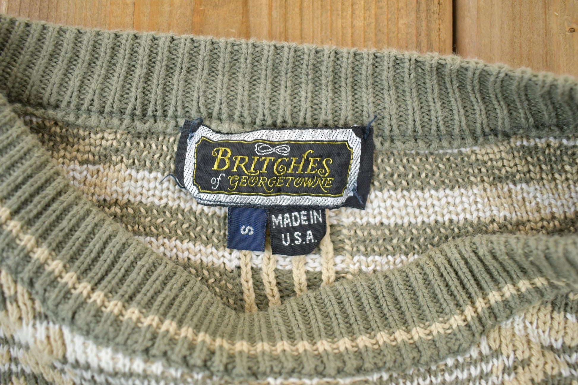 Vintage 1990s Britches Georgetowne Knit Crewneck Sweater
