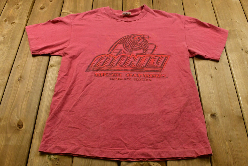 Vintage Montu Busch Gardens Tampa Bay Florida Vacation T-Shirt