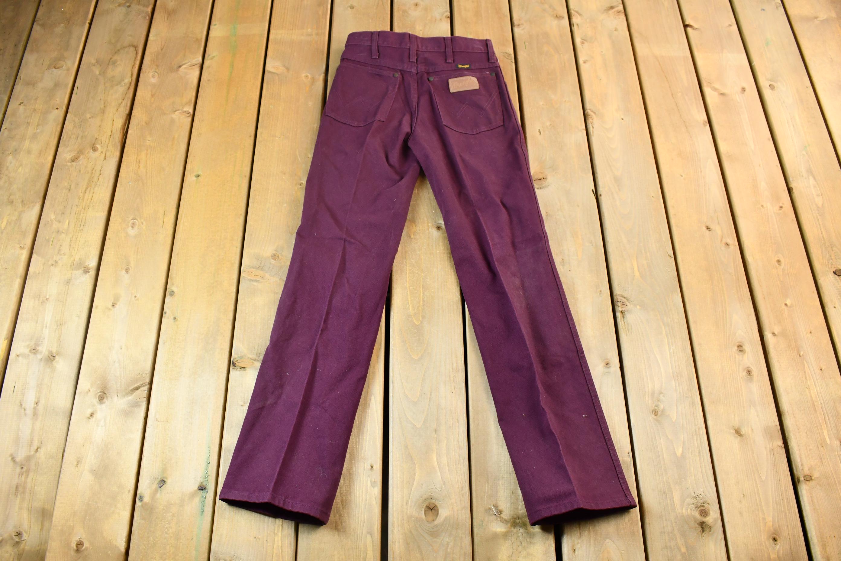 Vintage Wine Purple 1990s Wrangler Denim Jeans Size 26 x 31