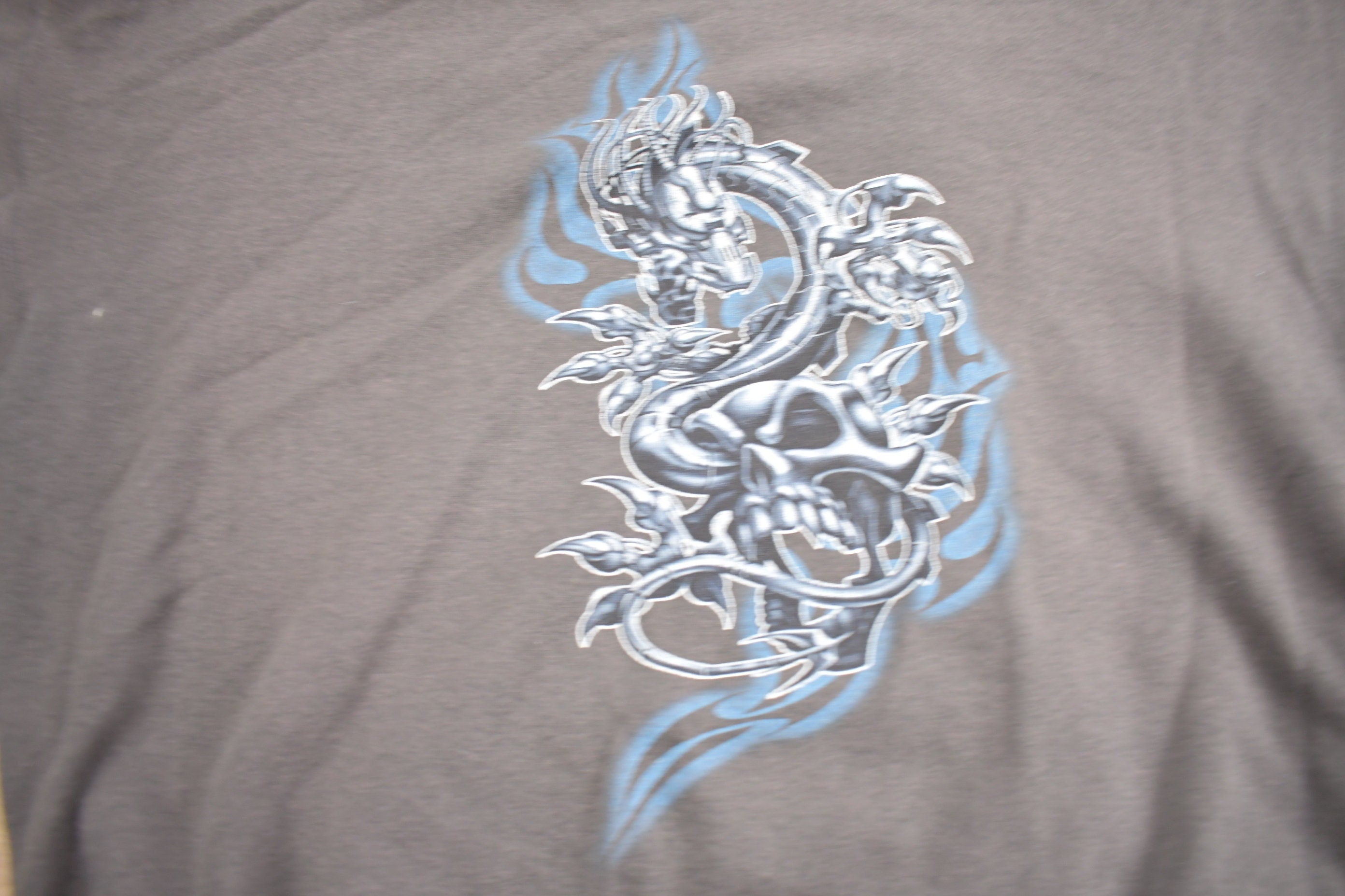 Vintage 1990s Bullhead Snake Graphic Hoodie