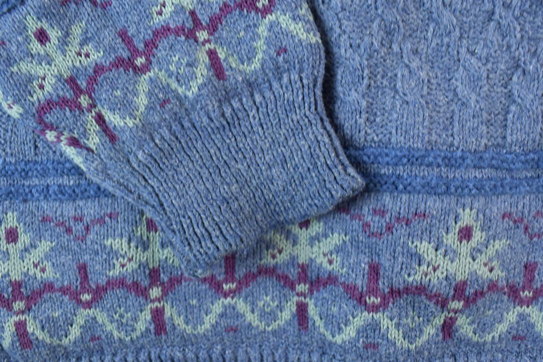 Vintage 1990s TT&Co Sport Abstract Knit Crewneck Sweater  90s Crewneck  Abstract Pattern  Preppy Knits