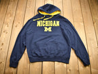 Vintage 1990s University Of Michigan Embroidered NCAA Hoodie