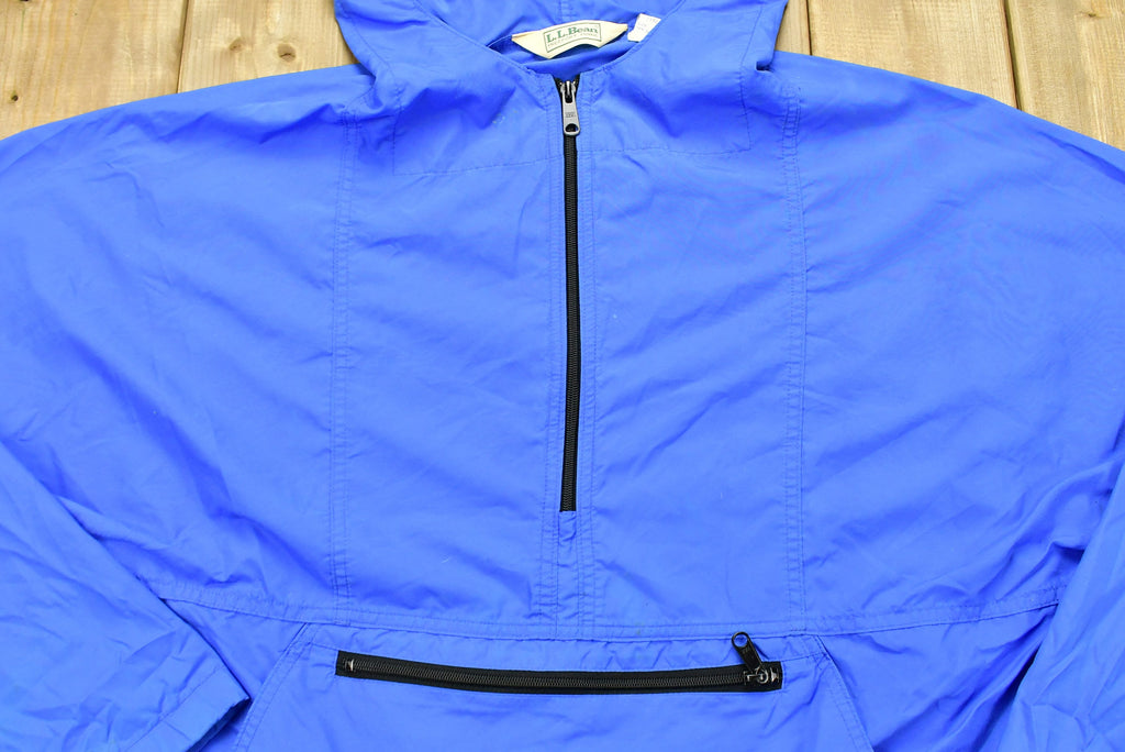 Vintage 1980s LL Bean Quarter Zip Annorack Windbreaker Jacket