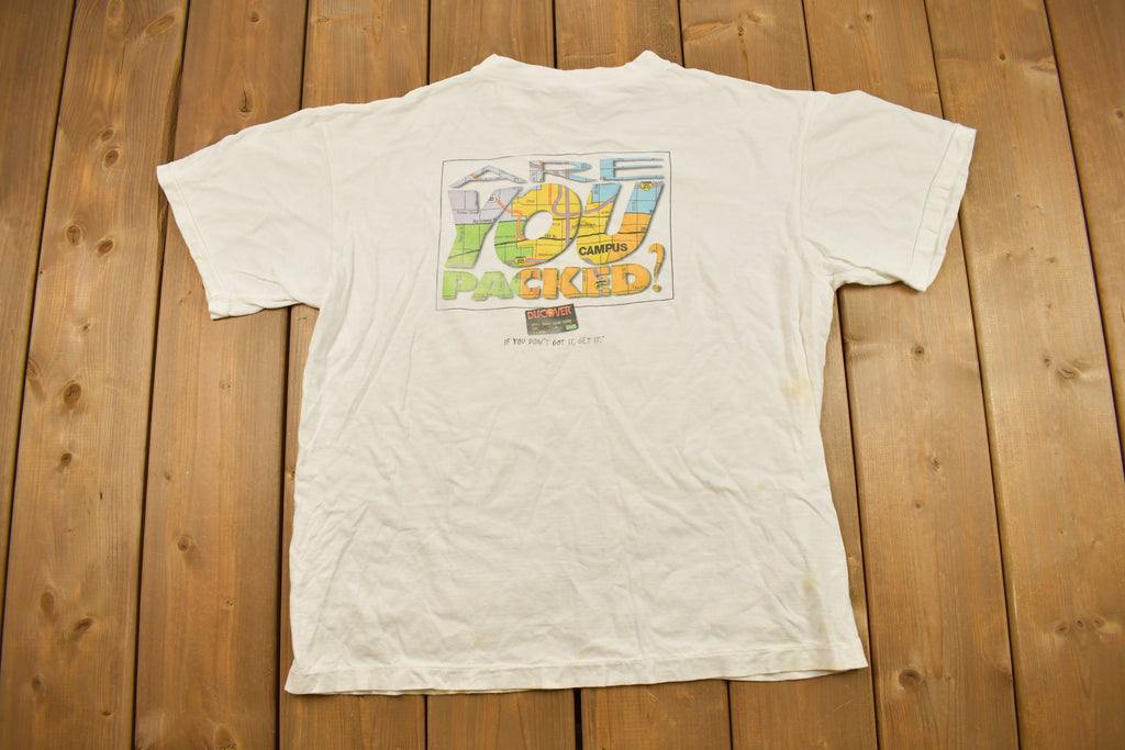 Vintage 1990s Life is a Journey Graphic T Shirt