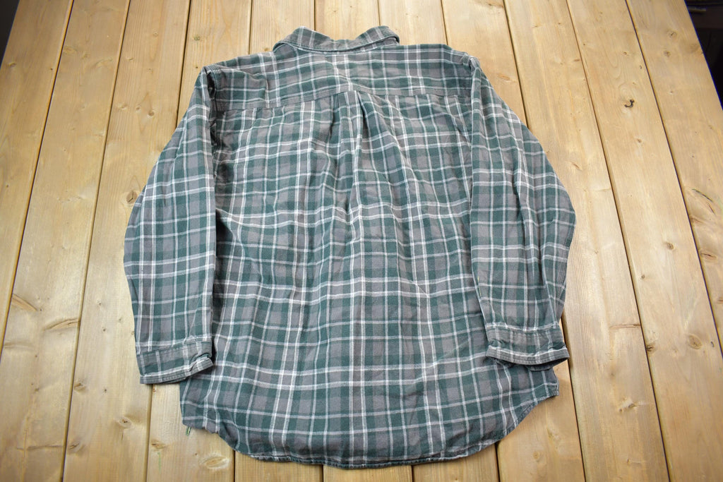 Vintage 1990s Carhartt Plaid Button Up Flannel Shirt