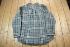 Vintage 1990s Carhartt Plaid Button Up Flannel Shirt