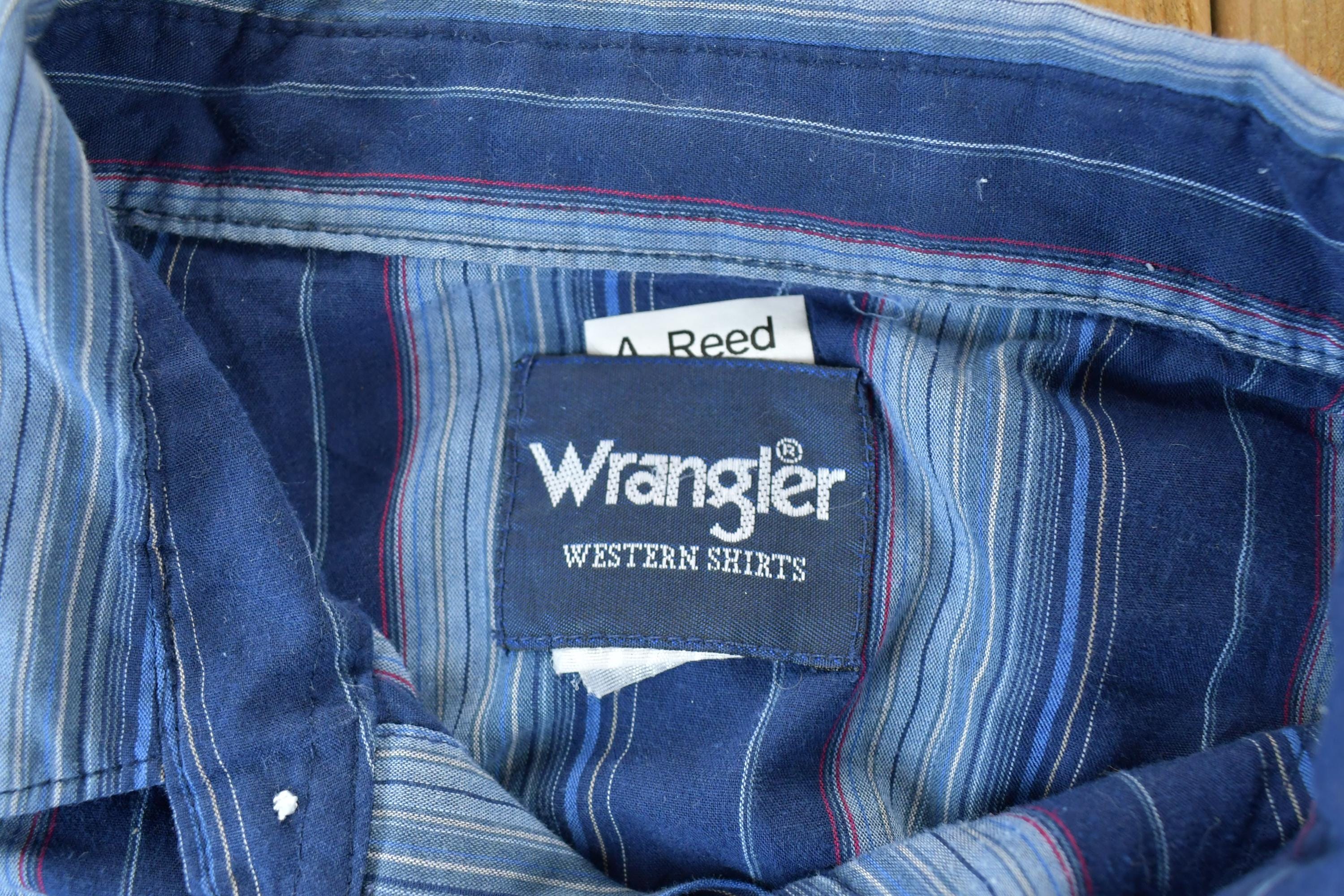 Vintage 1990s Wrangler Western Shirts Button Up Shirt