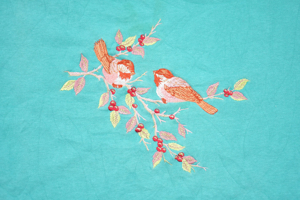 Vintage 1990s Links Bird Embroidered Graphic Crewneck