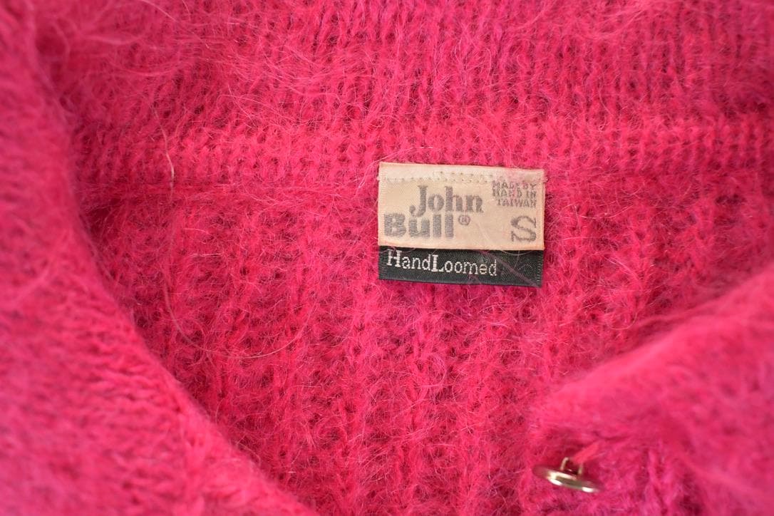 Vintage 1980s John Bull Hand Loomed Knit Cardigan Sweater Women's L
