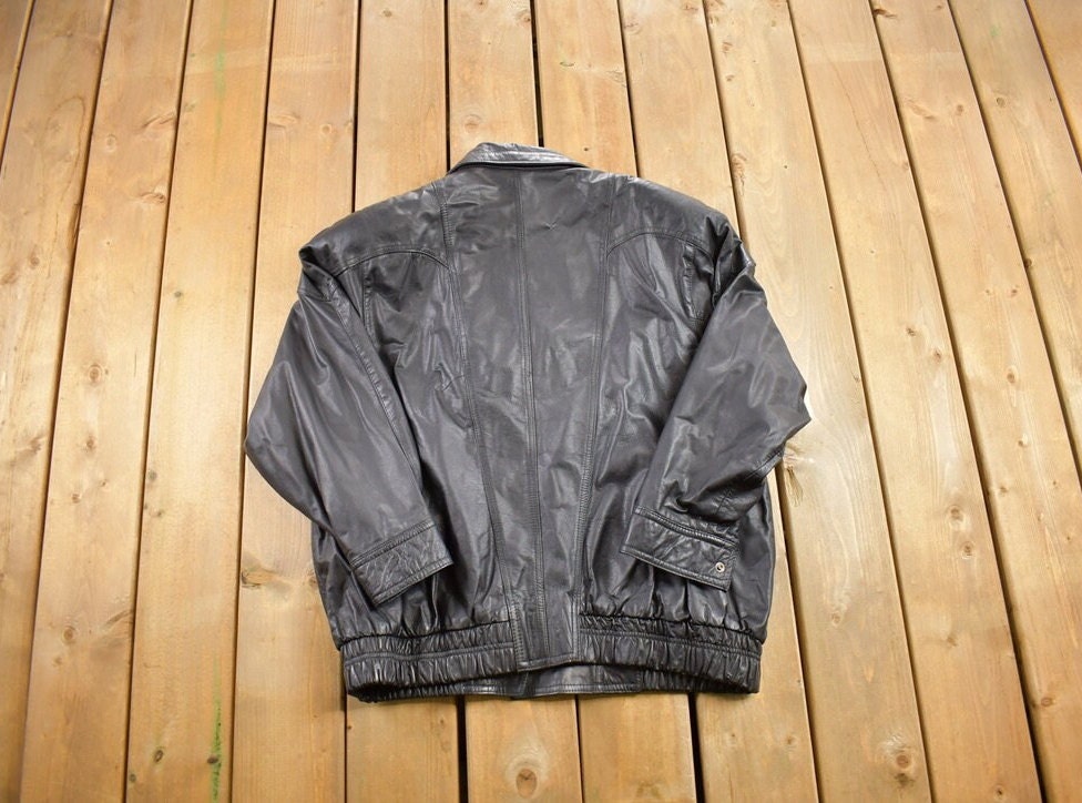Vintage 1990s Bagatelle Leather Biker Jacket