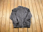 Vintage 1990s Bagatelle Leather Biker Jacket