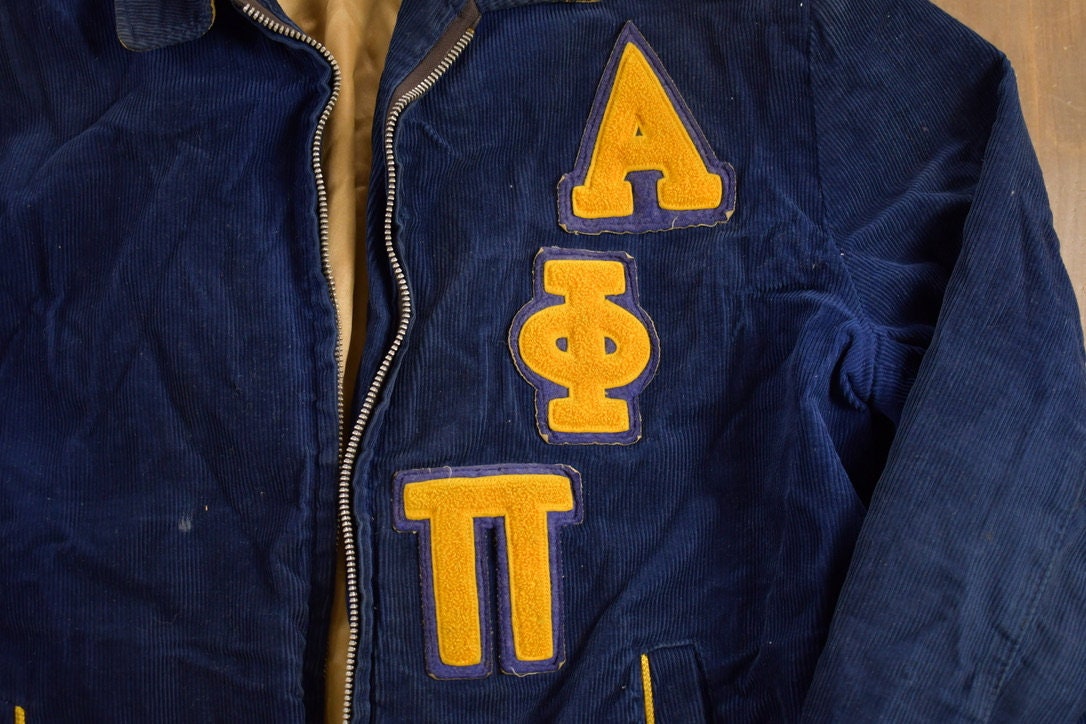 Vintage 1940s Corduroy Varsity Fraternity Jacket
