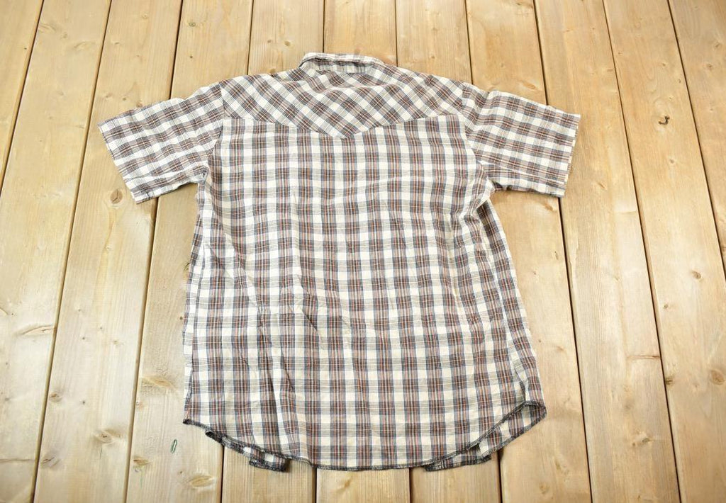 Vintage 1990s Wrangler Western Shirts Button Up Cowboy Style Shirt