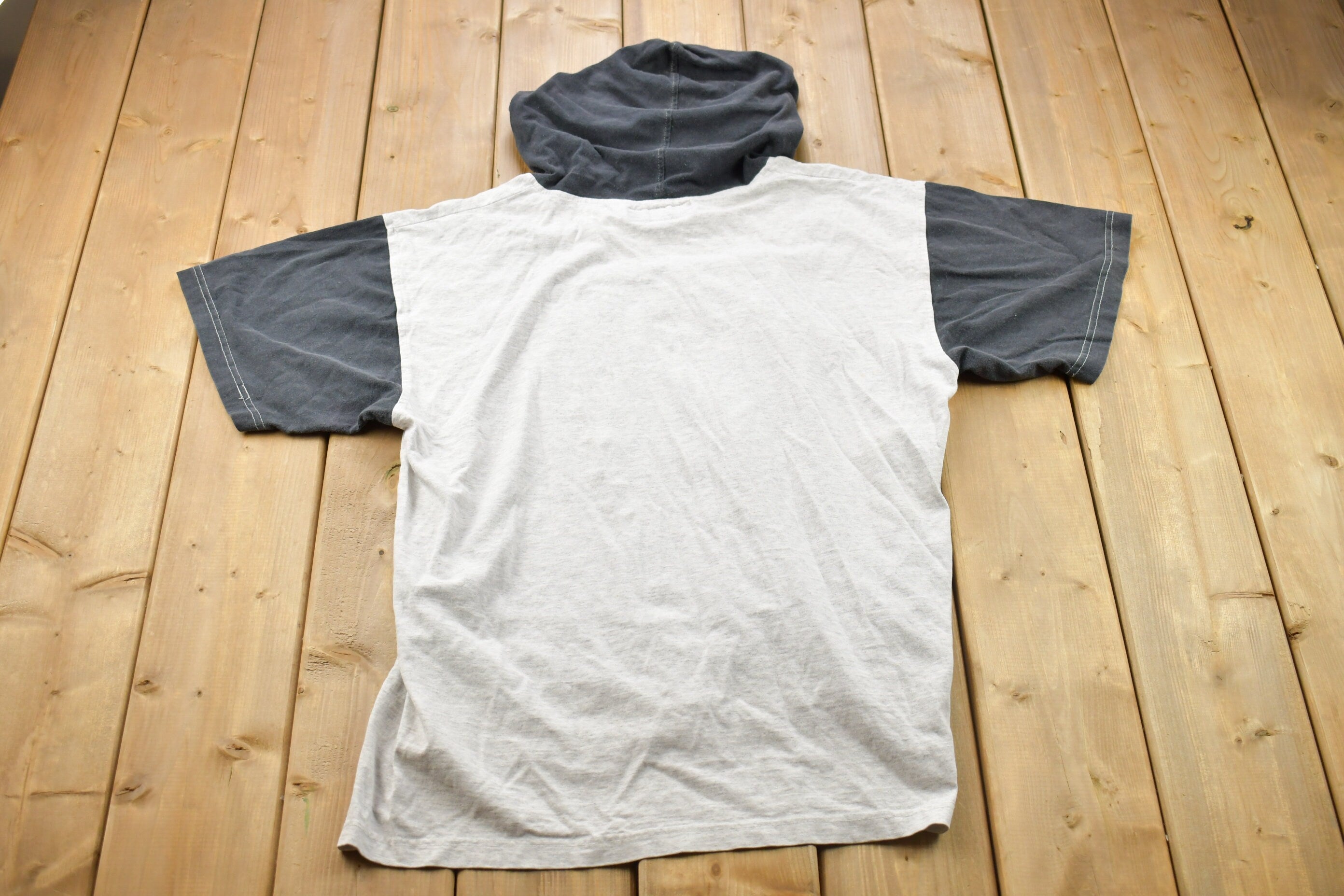 Vintage 1990s Short Sleeve B.U.M. Graphic Hoodie