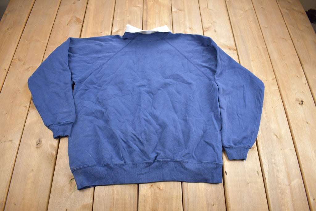 Vintage 1980s Cute Raglan Collared Crewneck Sweater