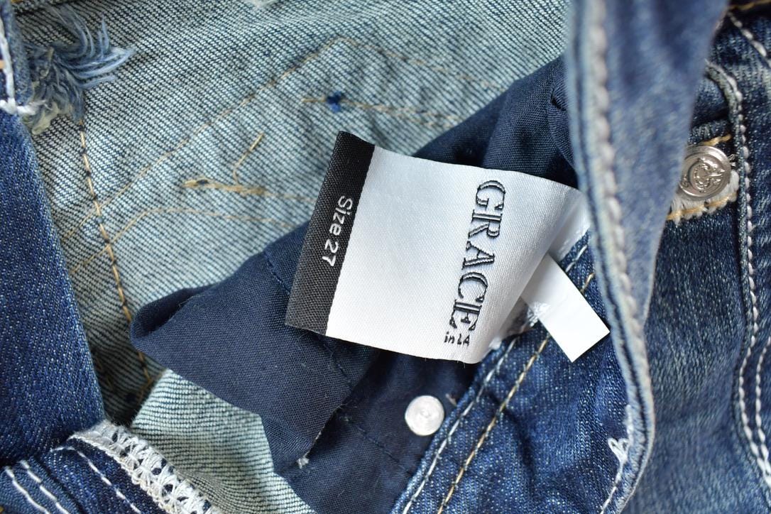 Vintage 1990s Grace Denim Jeans Size 28 x 33
