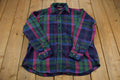 Vintage 1990s Sir William Plaid Button Up Flannel Shirt